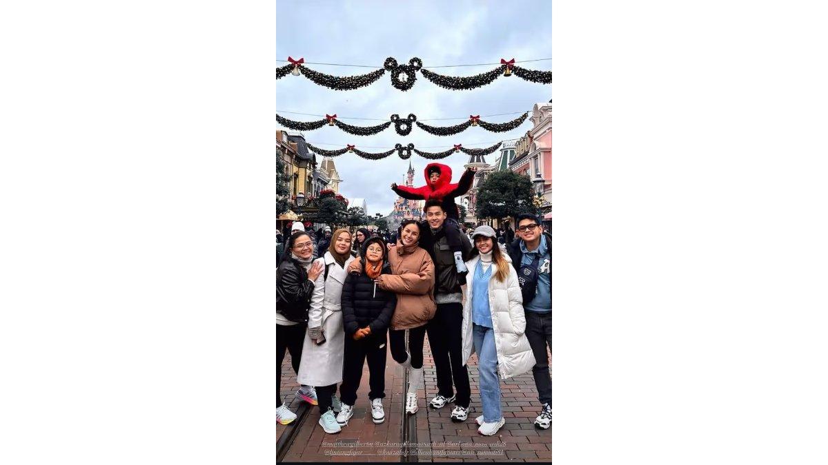 Momen Mattew Gilbert liburan dengan Nikita Mirzani dan anak-anaknya.