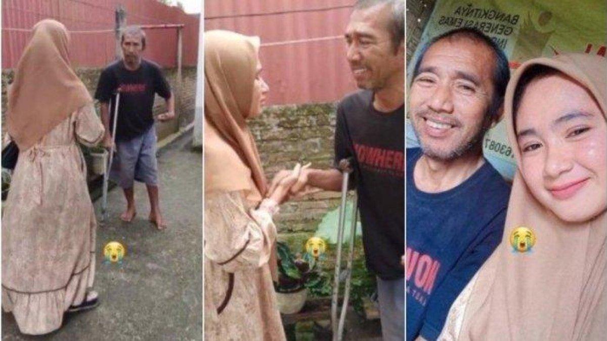 Momen Rahma Adilla bertemu dengan ayahnya setelah 22 tahun terpisah, sudah ditinggal sejak dalam kandungan.