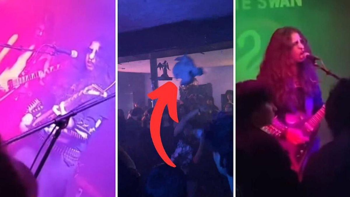 Momen band metal Martyrdom lempar kepala babi ke arah penonton, kini tuai kecaman
