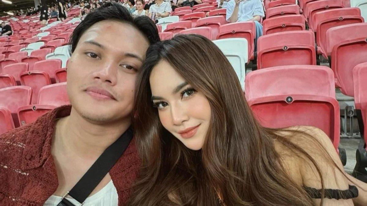 Momen bersama Rizky Febian dengan Mahalini.