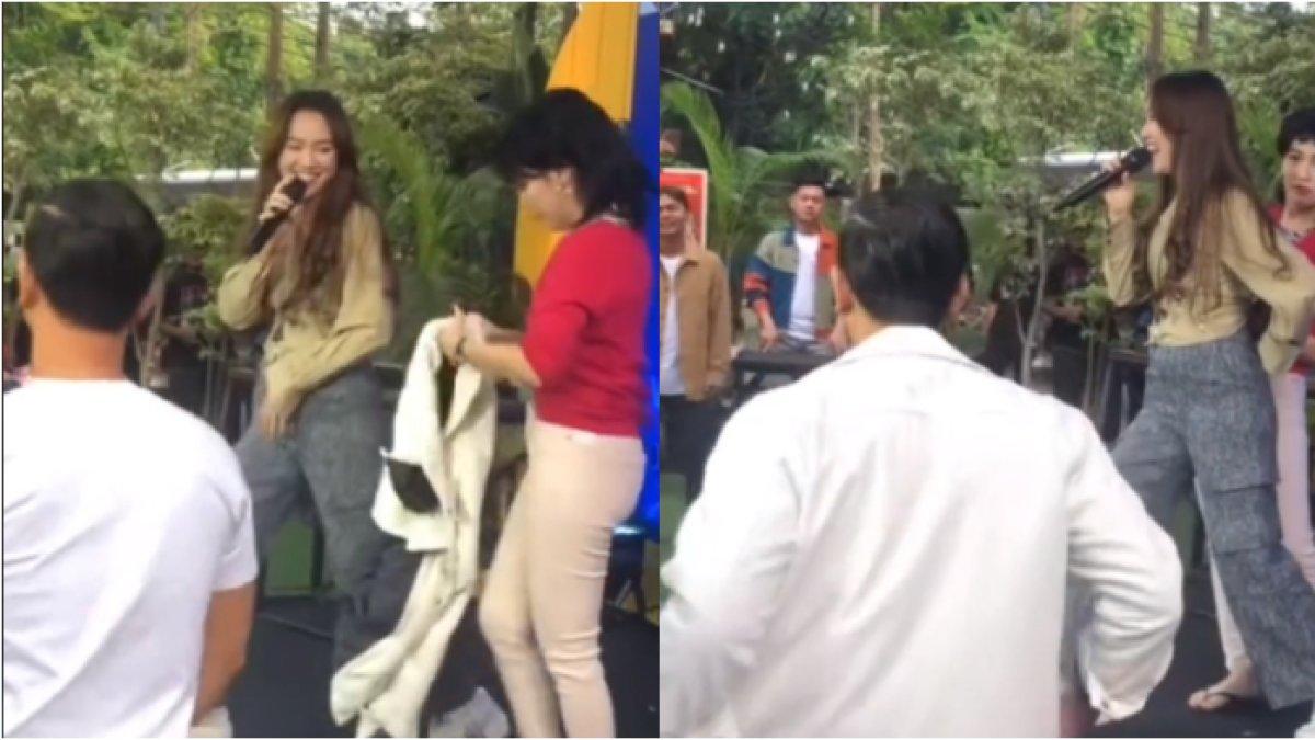 Momen celana Happy Asmara sobek saat manggung, Ayu Ting Ting dan Surya Insomnia langsung peka dan menolongnya
