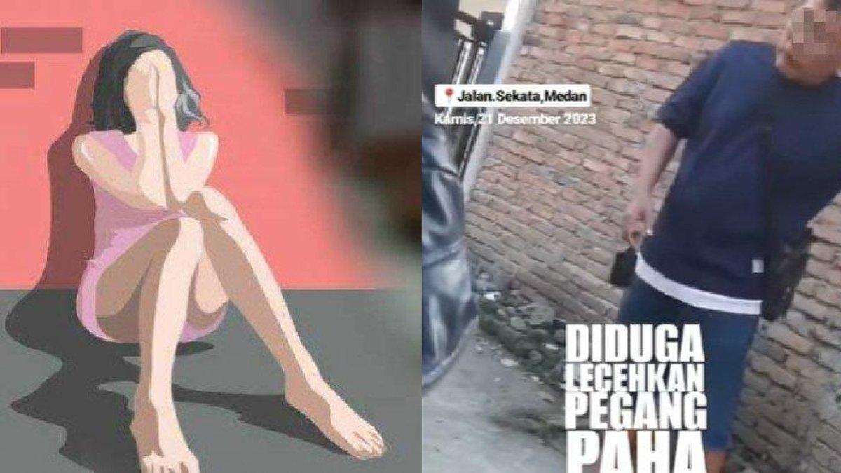 Momen driver ojol dilabrak keluarga korban pelecehan di Medan