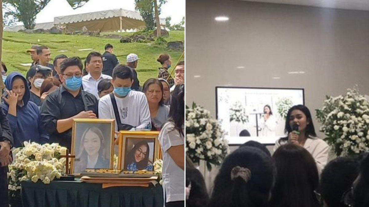 Momen pemakaman Melitha Sidabutar