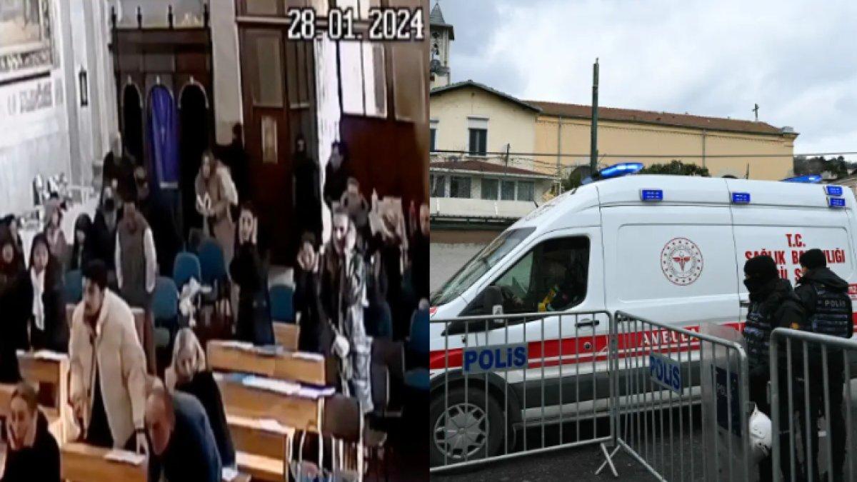 Momen penembakan jemaat misa di Gereja Katolik di Turki, satu ambulans didatangkan untuk mengevakuasi, kini korban tewas