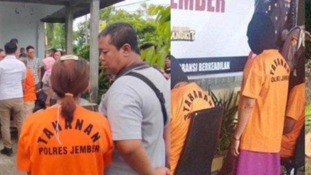 Momen reka adegan pembunuhan anak terhadap ibunya di Jember, kini nyesel dan sadar telah durhaka gegagara ditipu pacar