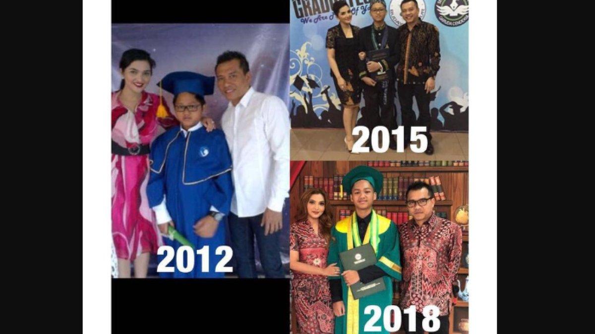 Momen wisuda Azriel Hermansyah