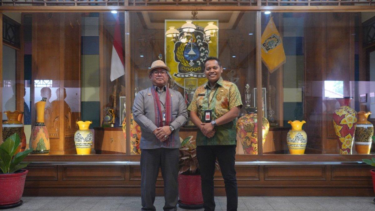 Monev keterbukaan informasi publik tahun 2024 di Ruang Rapat Utama Gedung B2 Kompleks Setda Klaten, pada Kamis (7/11/2024).