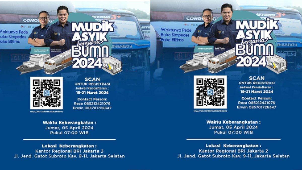 Mudik gratis bareng Bank BRI 2024