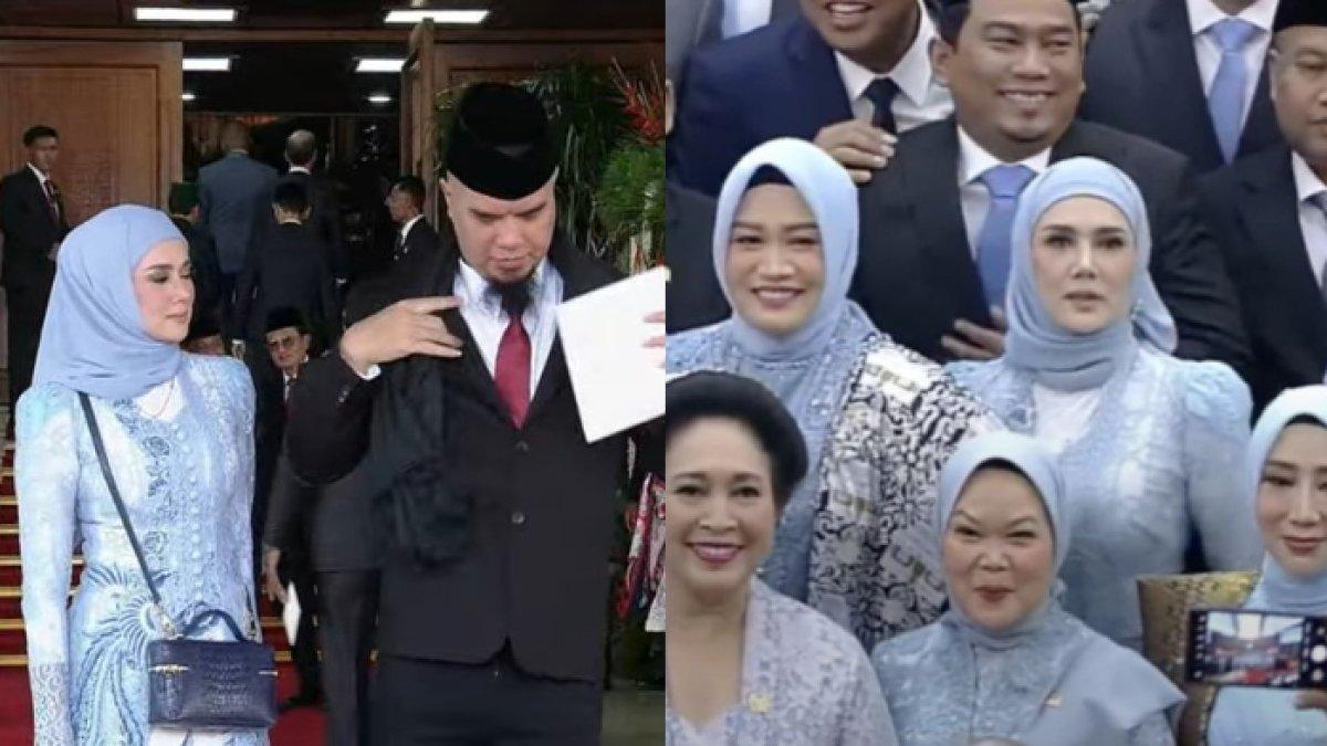 Mulan Jameela & Ahmad Dhani hadir di pelantikan Prabowo-Gibran