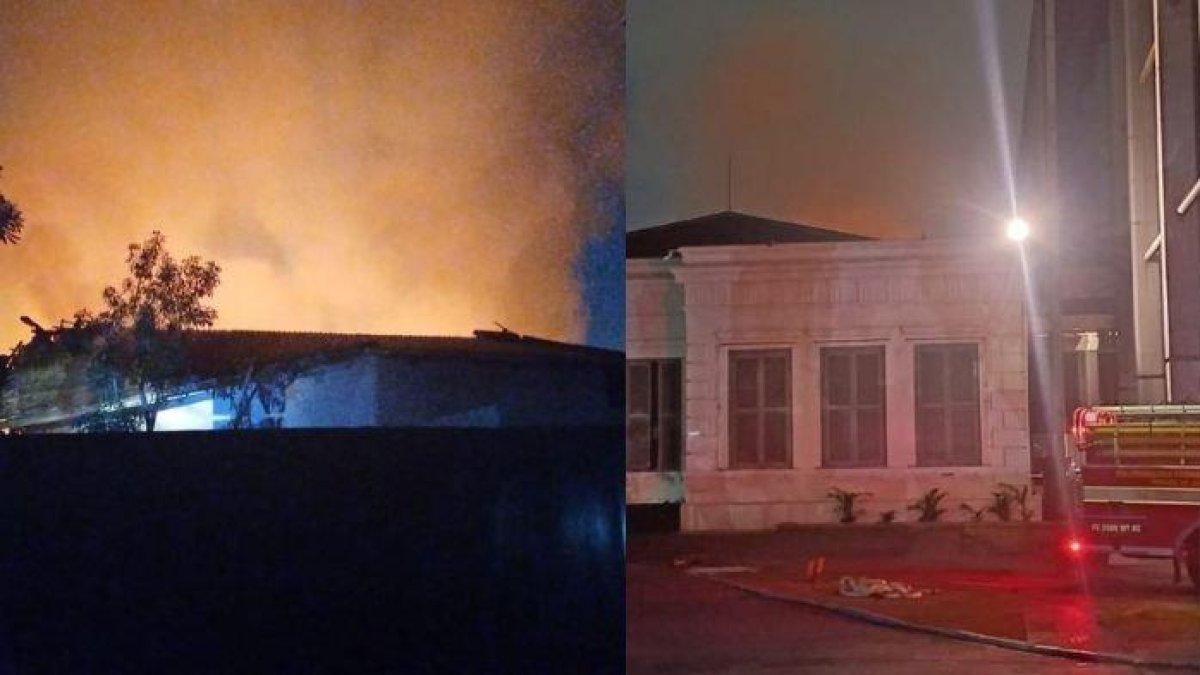 Museum Nasional terbakar