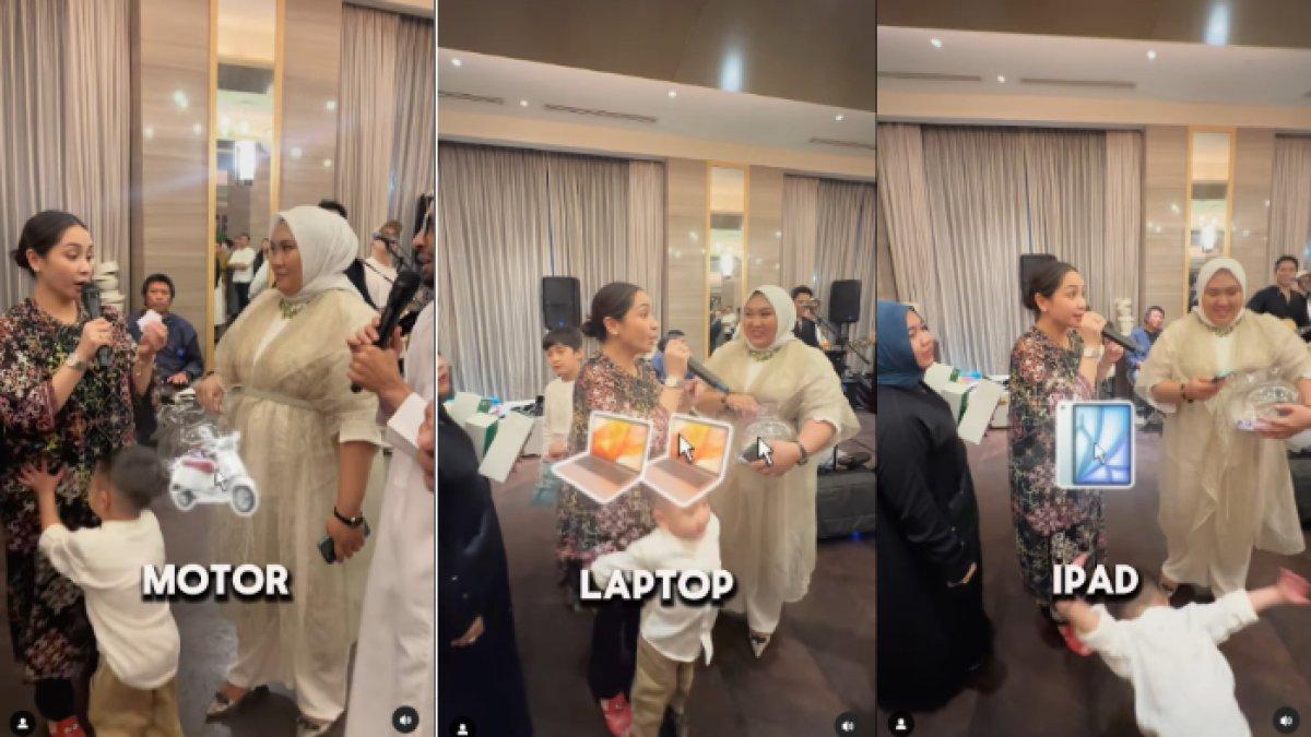 THR RAFFI NAGITA - Potret Nagita Slavina diambil dari Instagram pada Jumat (28/3/2025). Nagita Slavina berikan THR berupa iPad, iPhone, hingga motor.