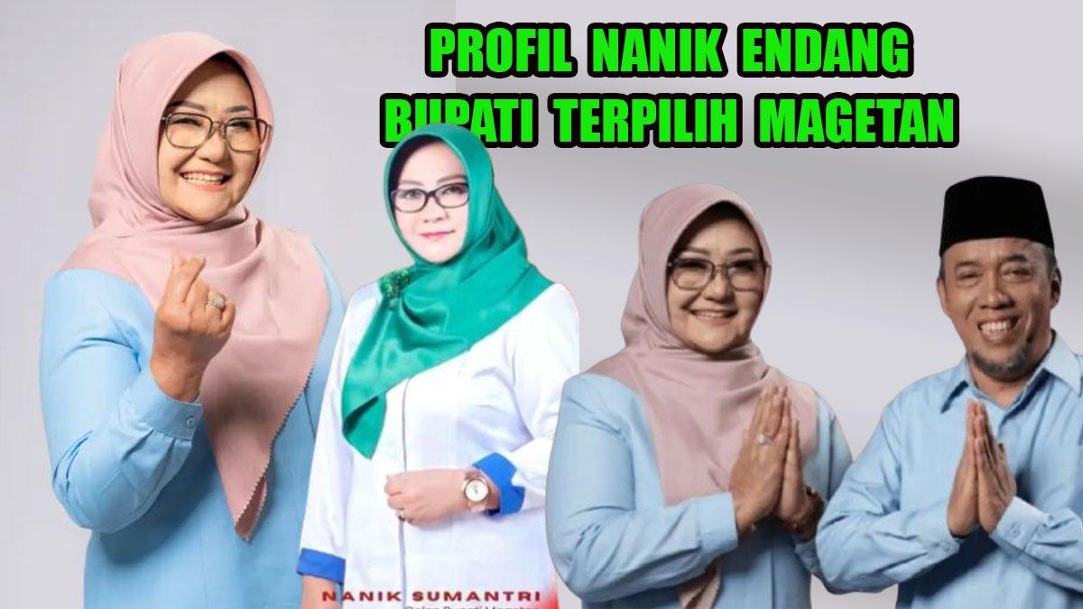 Inilah profil Nanik Endang Rusminiarti, bupati terpilih Pilkada Magetan 2024, lulusan keguruan yang punya harta miliaran
