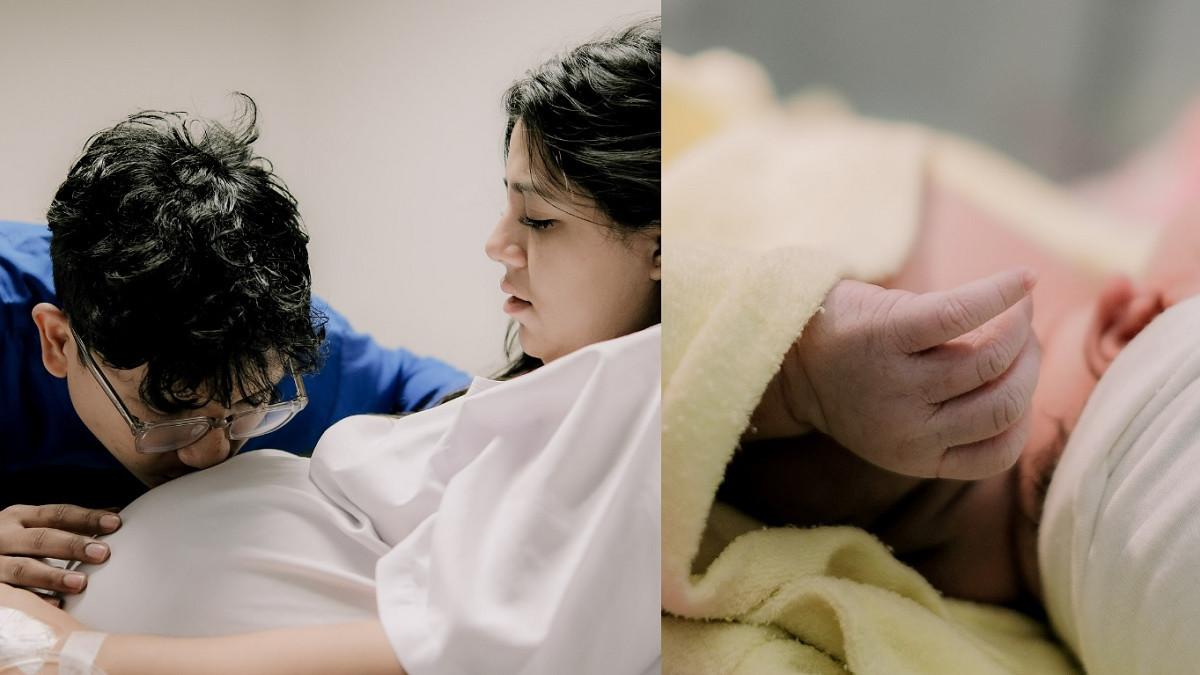 NESSIE JUDGE MELAHIRKAN - Kolase potret persalinan Nessie Judge diambil dari Instagram @nessiejudge. Nessie Judge melahirkan anak pertamanya, ini nama sang putri