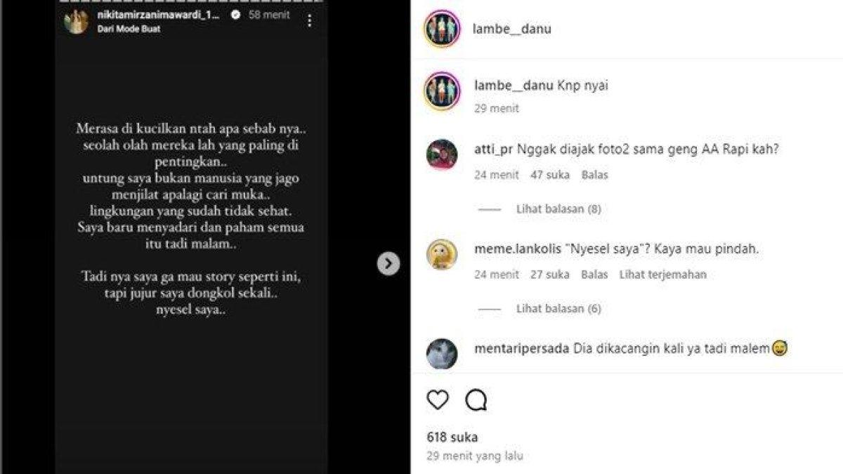 Siapa sosok artis yang disoroti oleh Nikita Mirzani