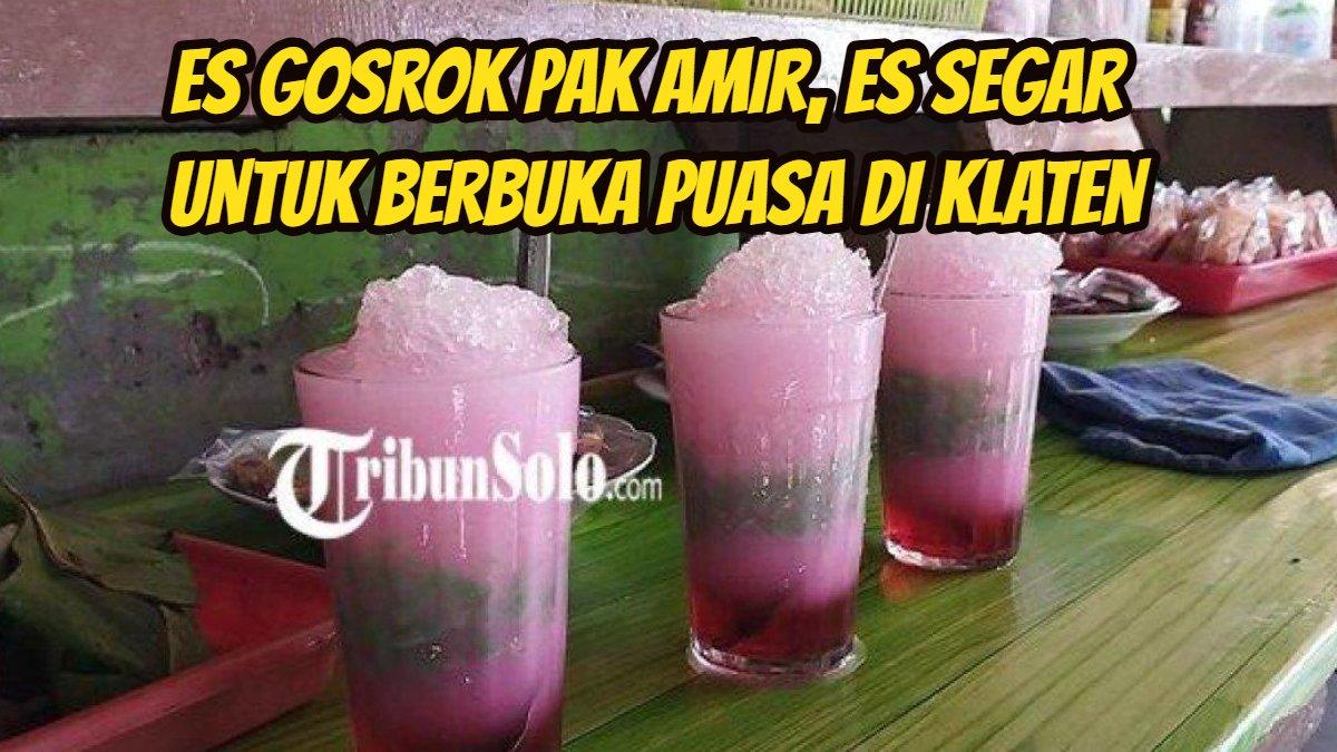 ES GOSROK KLATEN: Nikmatnya es gosrok Pak Amir, menu segar untuk berbuka puasa