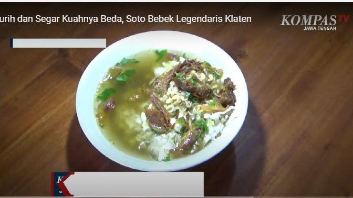 KULINER KLATEN: Nikmatnya soto bebek kuah bening di Klaten Jawa Tengah