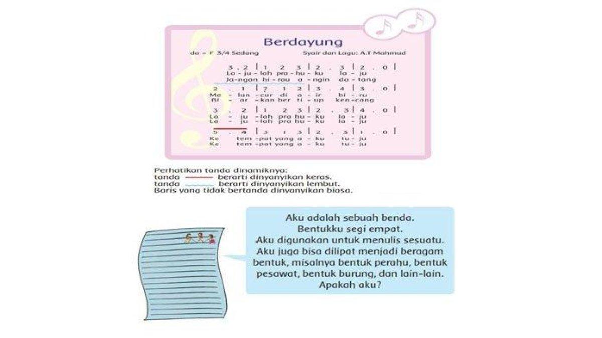 Nyanyikanlah kembali lagu tersebut bersama temanmu!