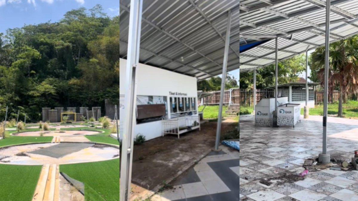 WISATA BOYOLALI - Potret Oase Park Boyolali diambil dari TikTok pada Selasa (11/3/2025). Oase Park sempat viral namun kini tutup.
