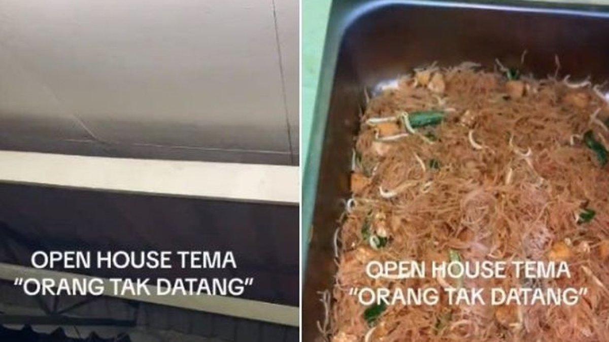 Baru-baru ini sebuah video yang memperlihatkan warga Negeri Jiran sudah menyiapkan banyak makanan dan sampai memasang tenda untuk acara halal bihalal atau open house Lebaran tetapi teman-temannya batal hadir viral di Malaysia.