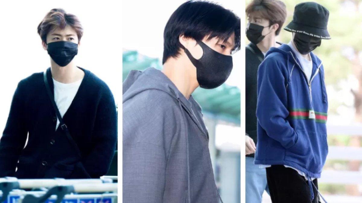 Outfit NCT DREAM di bandara Incheon menuju Indonesia.