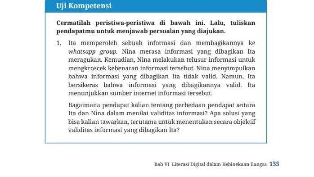 PKN Kelas 9 Halaman 135 a