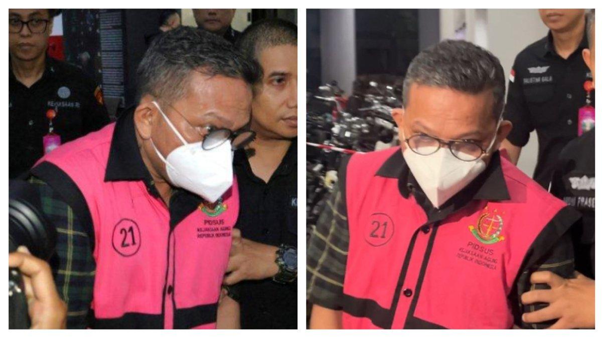 PROFIL MUHAMMAD SYAFEI - Penampakan tersangka baru kasus suap dan gratifikasi vonis lepas atau ontslag perkara korupsi ekspor CPO, Legal PT Wilmar Group Muhammad Syafei saat digiring petugas Kejaksaan Agung ke mobil tahanan, Selasa (15/4/2025).