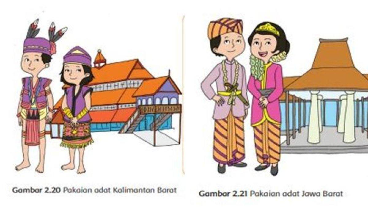 Pakaian Adat Kalimantan Barat dan Jawa Barat.