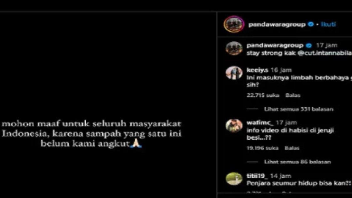 Pandawara Group beri respon dukungan terhadap Cut Intan atas kasus KDRT yang dialaminya