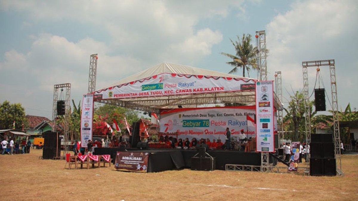 Panggung Gebyar 78 Pesta Rakyat Desa Klaten