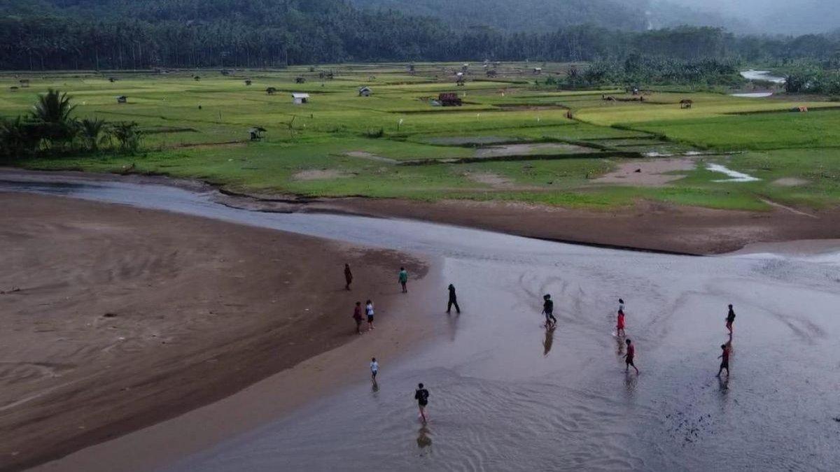WISATA ALAM - Potret Pantai Kebo yang disadur dari Kompas.com pada Selasa (4/3/2025). Pantai Kebo terletak di Trenggalek, Jawa Timur.