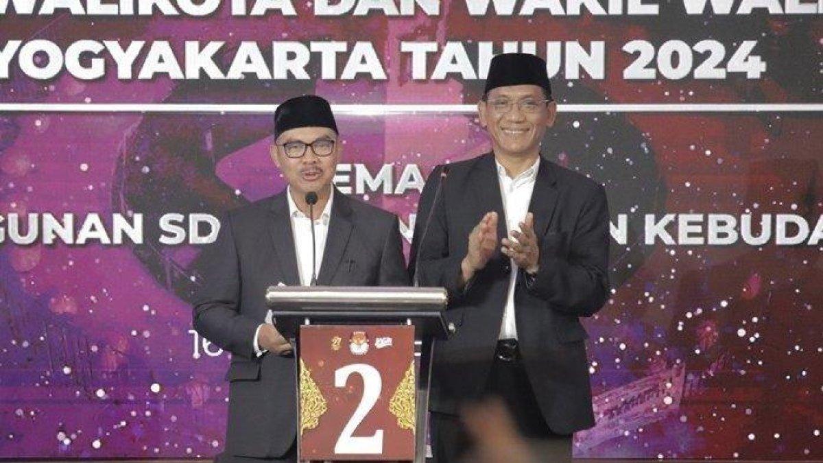 KEPALA DAERAH - Pasangan Hasto Wardoyo - Wawan Harmawan memenangkan Pilkada Yogyakarta 2024 dengan menorehkan 87.485 suara.