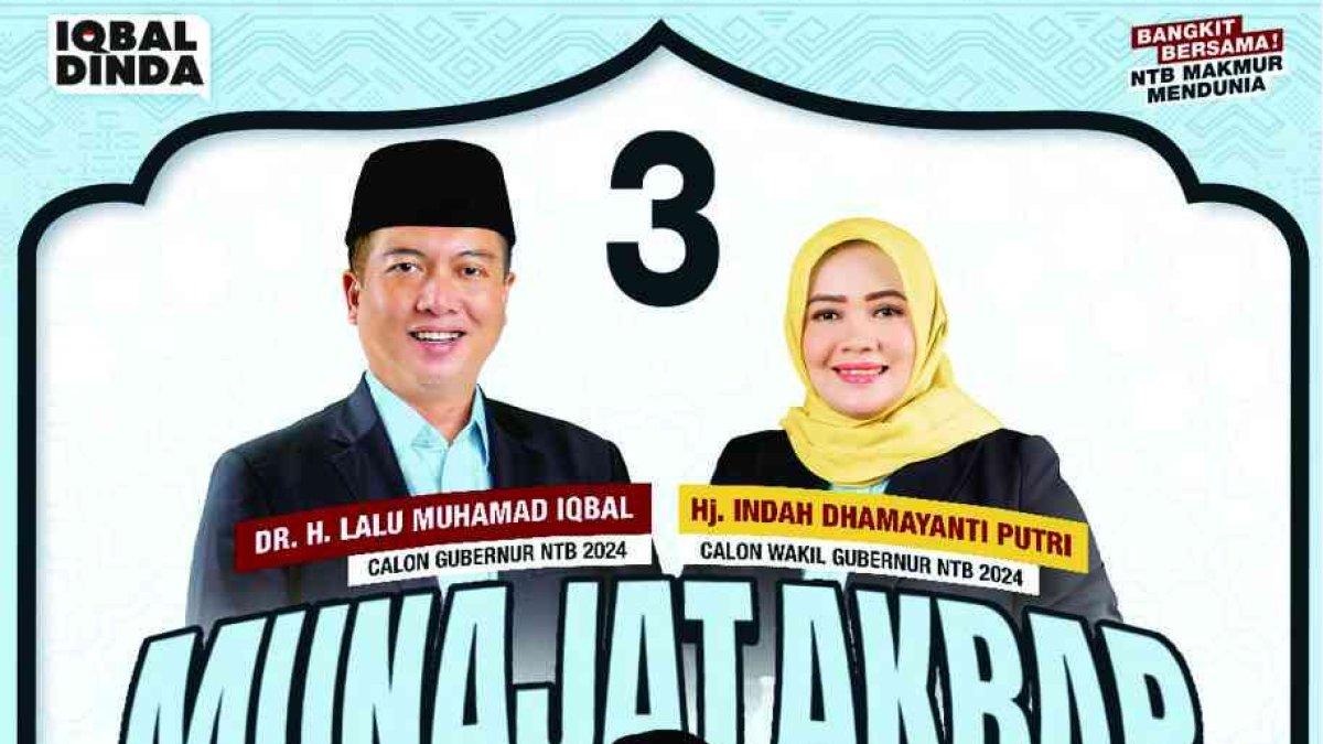 Pasangan Iqbal-Dinda Calon Gubernur dan Wakil Gubernur NTB