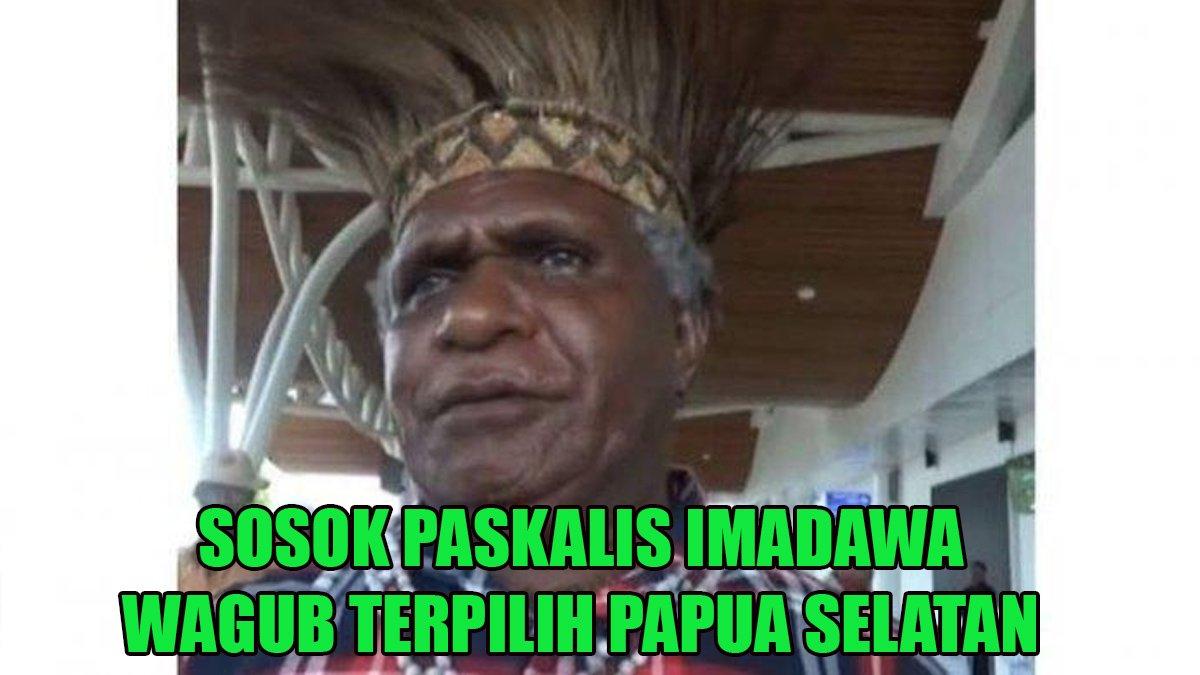 WAKIL GUBERNUR TERMISKIN - Paskalis Imadawa terpilih menjadi Wakil Gubernur Papua Selatan dalam Pilkada Serentak 2024, dia juga dikenal sebagai Ketua Adat Anim Ha Kabupaten Merauke, Kabupaten Mappi, Kabupaten Boven Digoel, dan Kabupaten Asmat, Papua. Paskalis Imadawa jadi kepala daerah termiskin se-Papua.