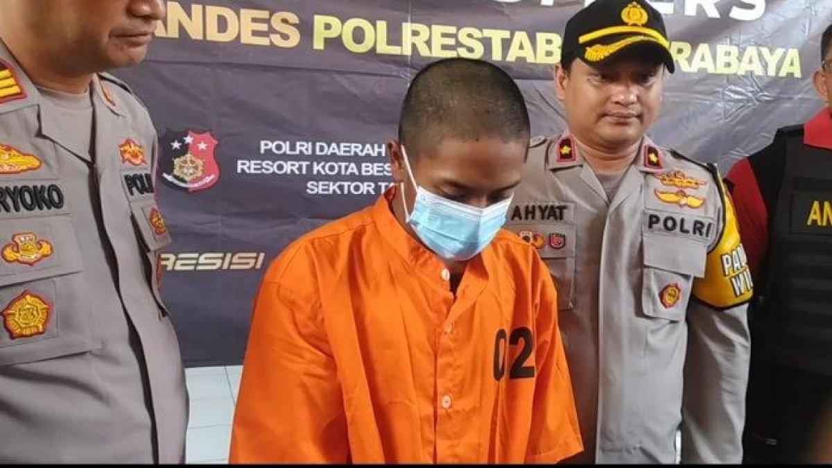 Pelaku begal motor di Surabaya mewek minta ampun saat diringkus polisi, dulu garang kini menciut.