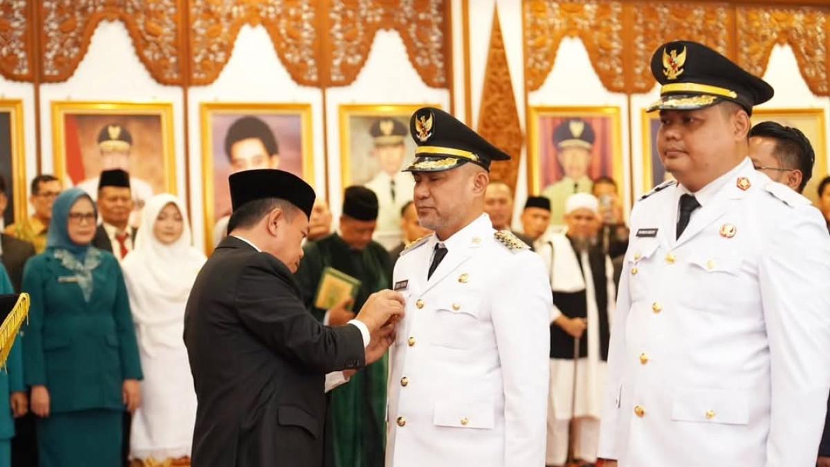 SOSOK KEPALA DAERAH - Pelantikan Bupati dan Wakil Bupati Bungo Oleh Gubernur Jambi Al Haris pada Senin (26/5/2025).