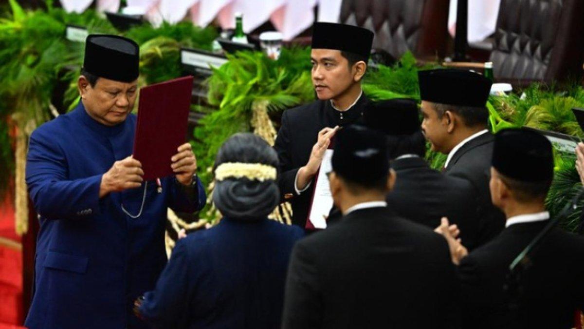 Pelantikan Prabowo Subianto-Gibran Rakabuming Raka sebagai Presiden dan Wakil Presiden di Gedung DPR/ MPR RI Minggu (20/10)