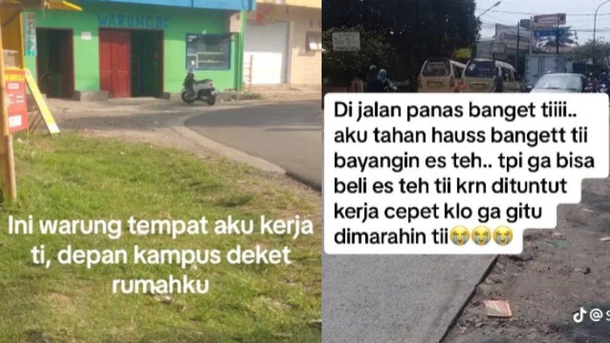 Pelayan rumah makan mengeluh kerjaan berat malah dicibir pacar