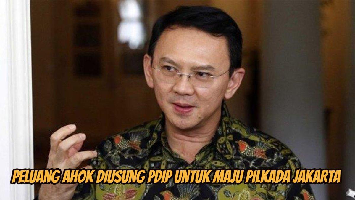 Peluang Ahok diusung PDIP untuk maju Pilkada Jakarta 2024