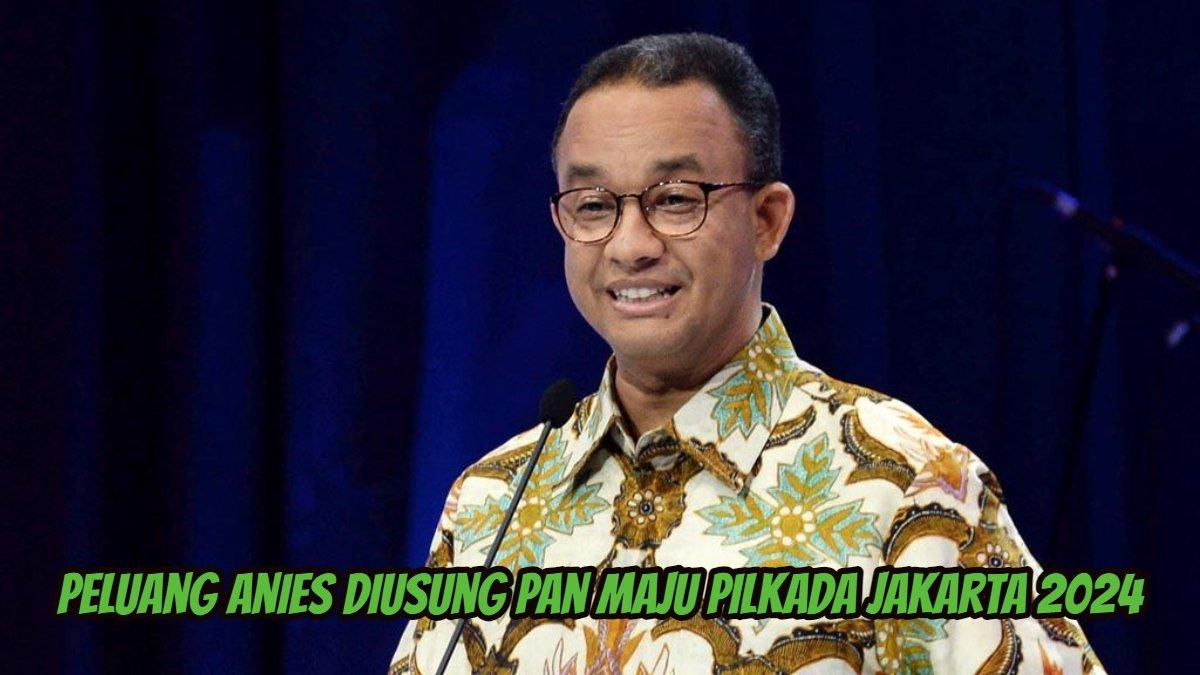Peluang Anies diusung PAN maju Pilkada Jakarta 2024