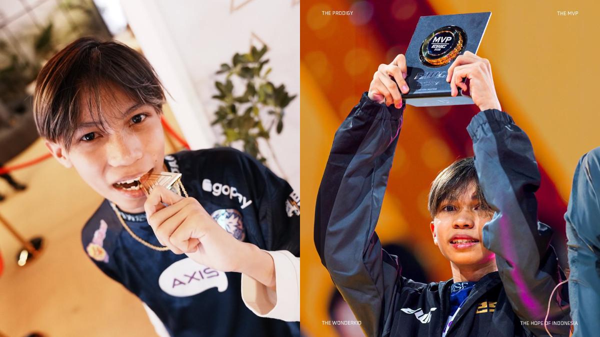 PEMAIN FREE FIRE - Pemain EVOS Divine, Rasyah yang mendapatkan MVP di turnamen Free Fire EWC 2025, Senin (21/7/2025).