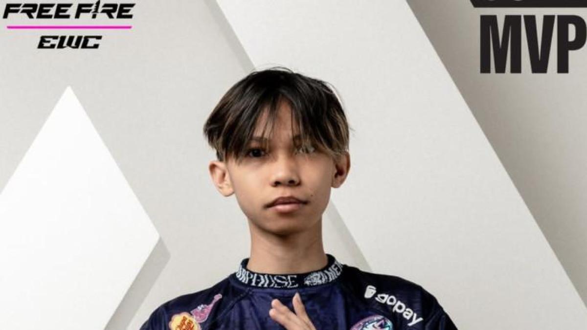 PEMAIN FREE FIRE - Pemain EVOS Divine, Rasyah yang mendapatkan MVP di turnamen Free Fire EWC 2025, Senin (21/7/2025).