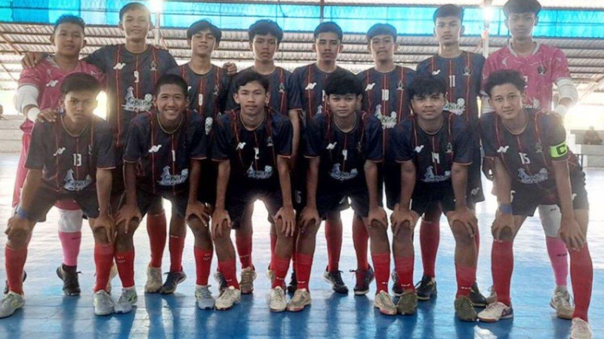 Pemain Tim Futsal Kabupaten Blitar yang berlaga di ajang Porprov VIII Jatim