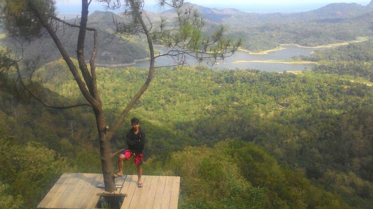 WISATA KULON PROGO - Pemandangan dari kawasan wisata alam Kalibiru Kulon Progo.