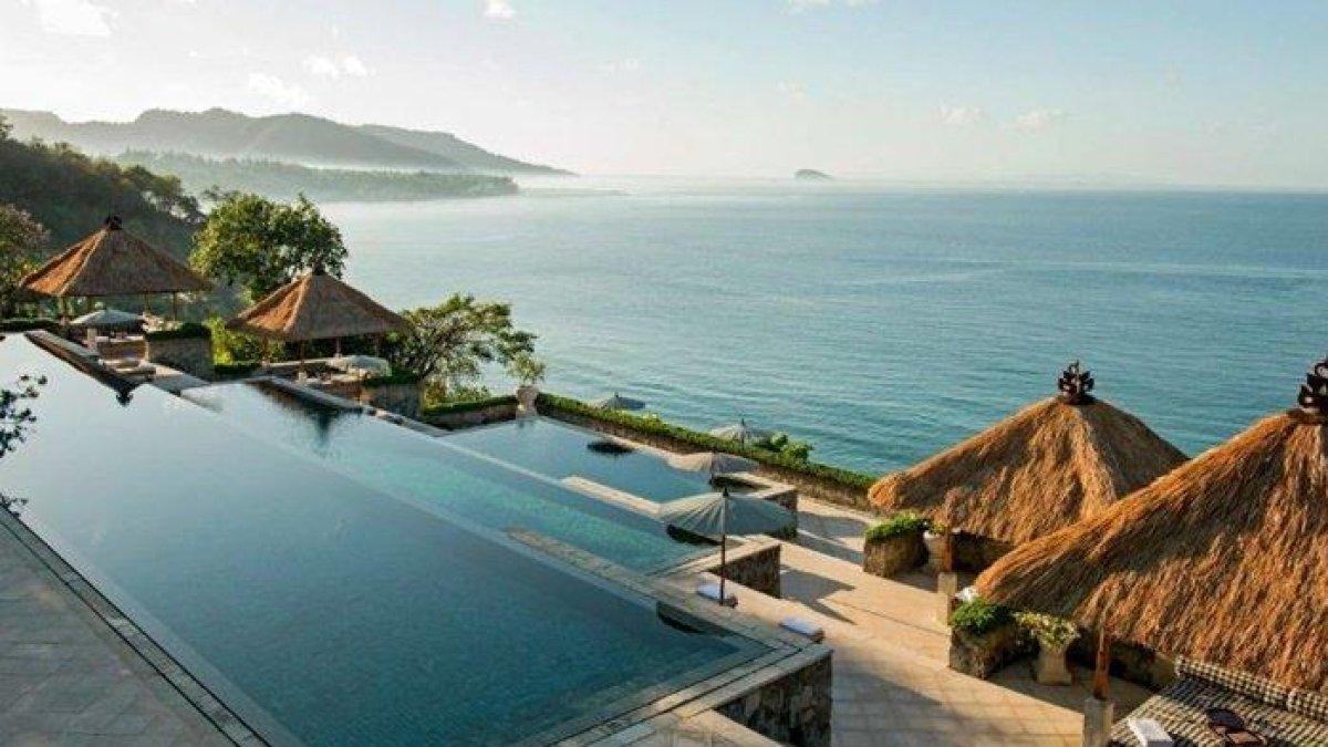 Pemandangan di Amankila Resort, Karangasem, Bali