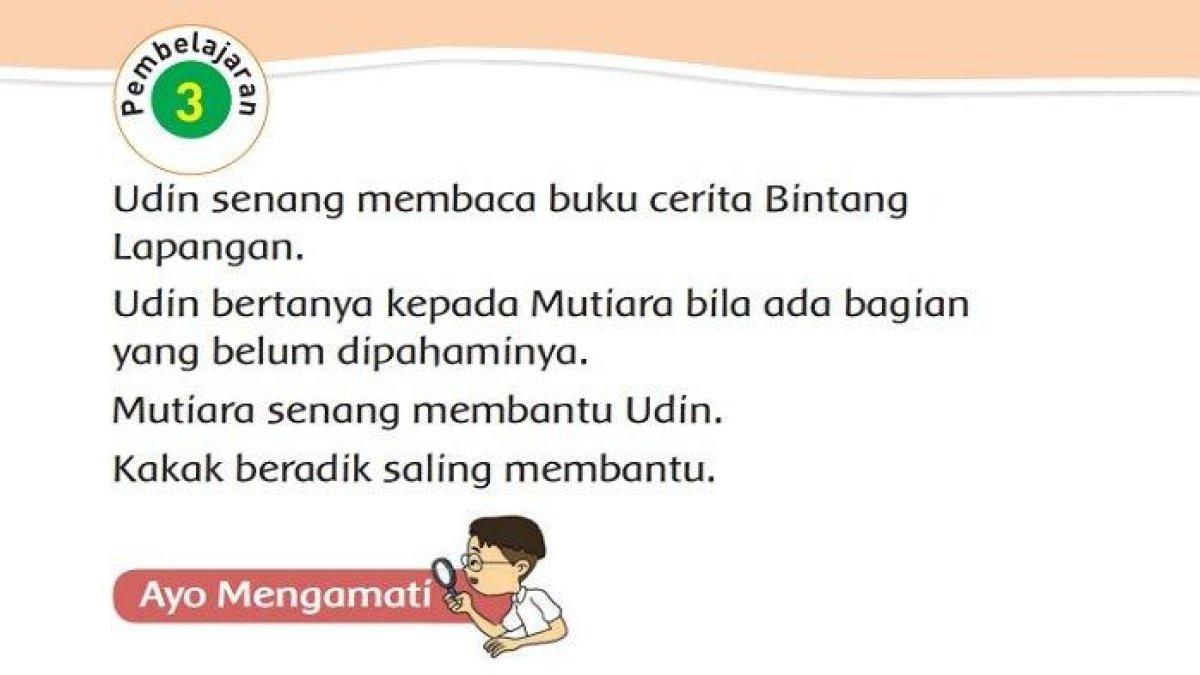 Pembelajaran 3 subtema 1 tema 1 kelas 2 SD/MI