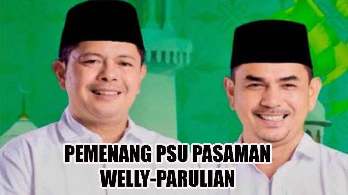 PSU PASAMAN - Pemenang Pemungutan Suara Ulang (PSU) Pasaman, Sumatera Barat, Welly Suhery-Parulian Dalimunte antisipasi ada gugatan MK.