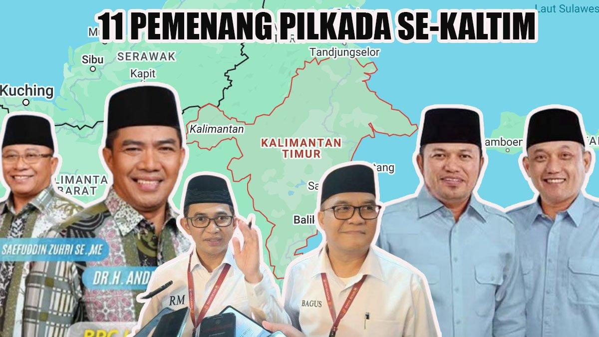 Pemenang Pilkada se-Kaltim 2024