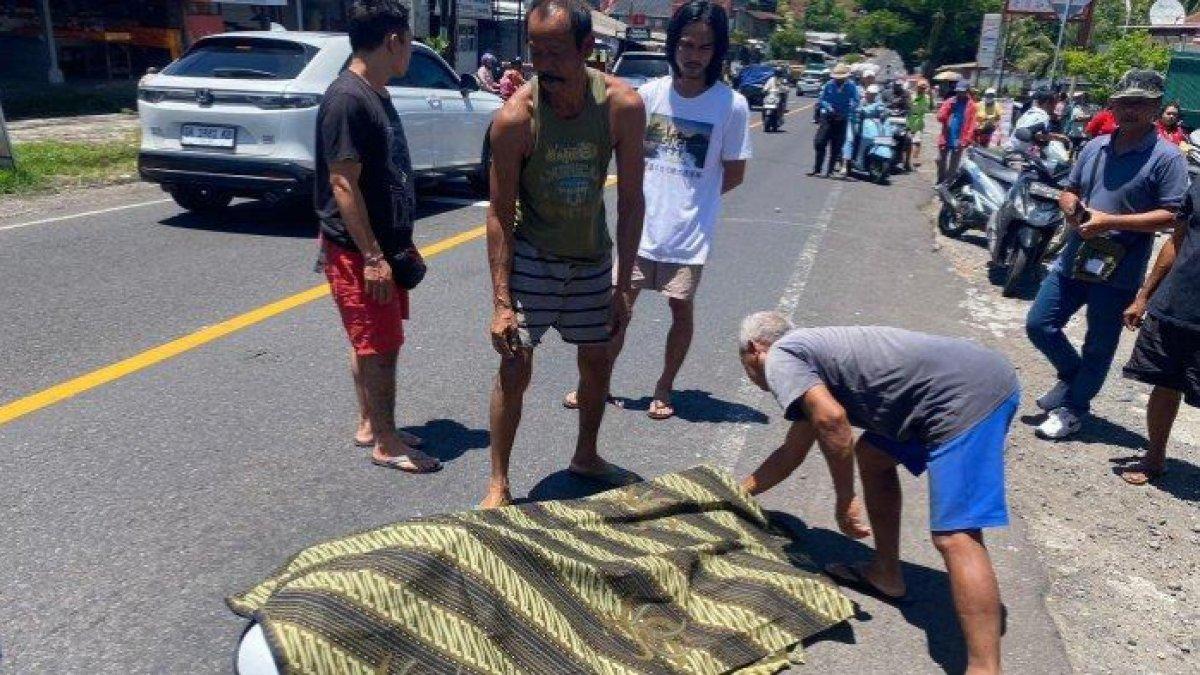 Pemotor wanita tewas usai terlindas truk di Tabanan Bali