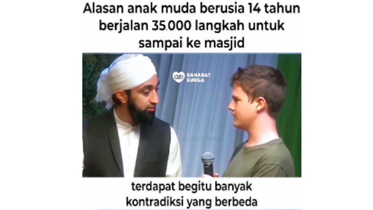 Pemuda mualaf di AS nekat jalan kaki 35.000 langkah demi ke masjid