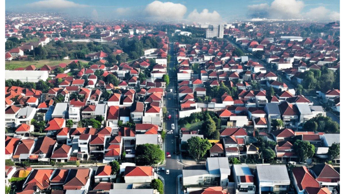 Ilustrasi foto pemukiman di kota